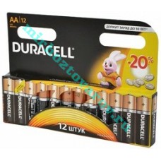 Батарейки пал. AA R06 Duracell (12шт.) 1/144/864
