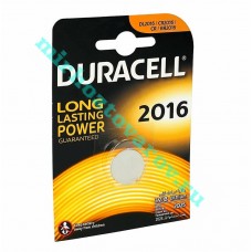 Батарейки CR-2016 "Duracell"  1/100